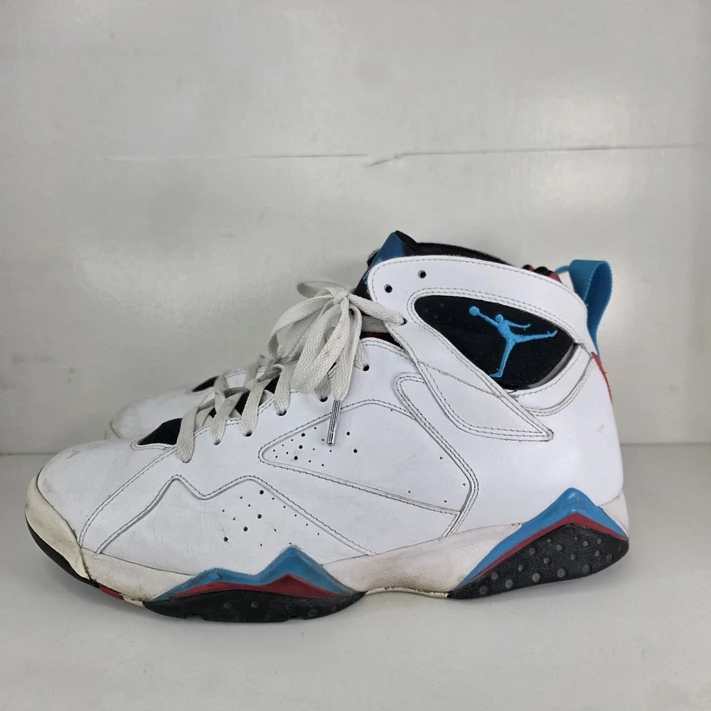 Size 11.5 - Air Jordan 7 Orion Retro Sneaker Shoes 2010 White 304775-105 No Box